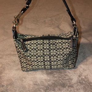 Mini black Coach signature purse